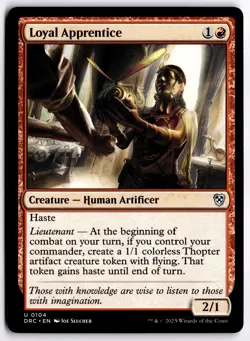 Loyal Apprentice NM DRC Commander: Aetherdrift MTG - Image 1