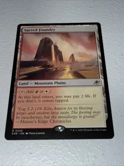 Magic: The Gathering Sacred Foundry Edge of Eternities NM - Image 1