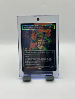 MTG, Michelangelo, the Heart SURGE FOIL NM (0092) (Borderless) TMC Teenage Mutan - Image 1