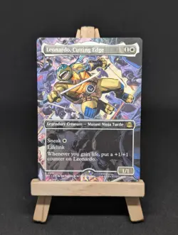 MTG TMNT tmt - Leonardo, Cutting Edge - rare - 211/320 - Non-Foil - Image 1