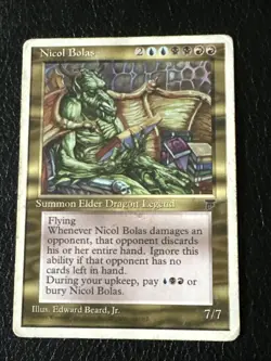 Nicol Bolas X1 Chronicles HP Condition See Pics Front Back - Image 1