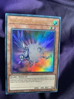 BLMM-EN101 Herald of Purple Light : Ultra Rare 1st Edition Mint YuGiOh Card - Image 1