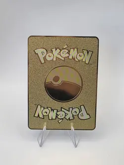 Gold Metal Pikachu Mario Card Fan Custom Pokemon Collectible Display Card - Image 2