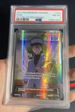 PSA 8 NM-MT: N Full Art 105a/124 - Premium Trainers XY Collection Pokemon Card - Image 3