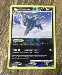 2008 Pokemon Umbreon 32/100 Reverse Holo Lv.43 HP80 NM Condition TCG - Image 1