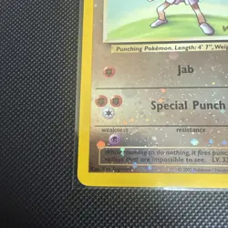 2003 WOTC POKEMON BEST OF GAME HITMONCHAN #2 REV HOLO WINNER STAMPED PROMO - Image 4