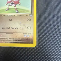 2003 WOTC POKEMON BEST OF GAME HITMONCHAN #2 REV HOLO WINNER STAMPED PROMO - Image 5