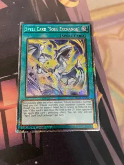 YUGIOH - SPELL CARD SOUL EXCHANGE - STARLIGHT RARE - MP25 - NM - 1ST ED - Image 1
