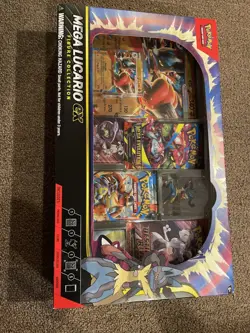 Pokemon Mega Lucario EX TCG Figure Collection Box - Image 1
