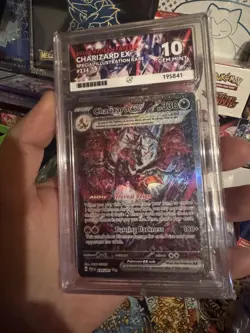 Pokemon TCG Charizard EX 234/091 Paldean Fates SIR Ace 10 Gem Mint - Image 1