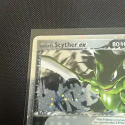 Pokemon Team Rocket Returns Ultra RARE Holo Scyther ex 102/109 EX/NM Condition - Image 2