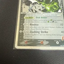 Pokemon Team Rocket Returns Ultra RARE Holo Scyther ex 102/109 EX/NM Condition - Image 4