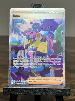 Pokemon TCG Iono 237/091 S&V Paldean Fates Special Illustration Rare NM/MINT - Image 1