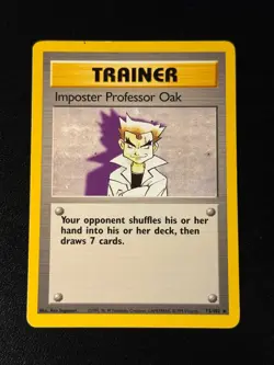 Imposter Professor Oak 73 Pokemon Base Set Unlimited - Image 1