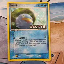 Lotad 35/107 Stamped EX: Deoxys Reverse Holofoil Pokemon MP - Image 1