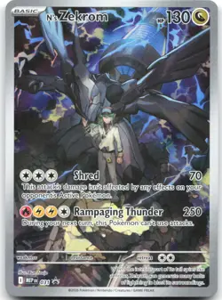 N's Zekrom - 031 031 Holo Promo ME: Mega Evolution Promo Pokemon Near Mint - Image 1