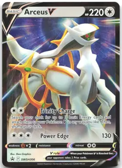 Arceus V SWSH306 Holo Promo Sword & Shield Promo Pokemon Near Mint - Image 1