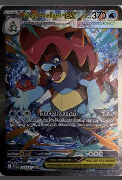 Pokemon TCG Ascended Heroes Mega Feraligatr EX 274/217 SIR - Image 1