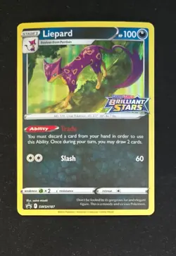 Liepard SWSH187 Holo Promo Sword & Shield Promo Pokemon Near Mint - Image 2