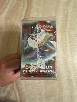 Pokemon Sun & Moon Crimson Invasion Booster Box *** Small Rip On Top *** - Image 2