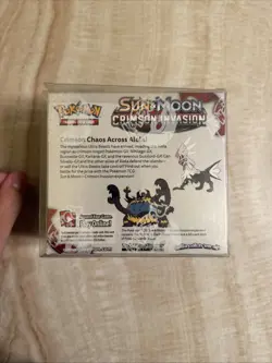 Pokemon Sun & Moon Crimson Invasion Booster Box *** Small Rip On Top *** - Image 3