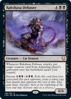 Rakshasa Debaser Commander Legends HEAVILY PLD Black Rare MAGIC CARD ABUGames - Image 1