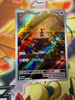 Pokemon TCG Sandygast Holo Illustration Rare Card Paldea Evolved 214/193 NM - Image 1