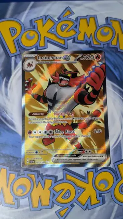 Incineroar Ex 187/162 Ultra Rare Holo Temporal Forces Pokemon Tcg Nm-Mt - Image 3