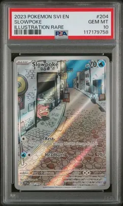 2023 Pokemon Scarlet & Violet Slowpoke IR 204/198 PSA 1 - Image 1