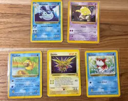 Pokemon Karten Base Set 2 Sammlung –5st. Vintage DE/ENG 1999 - Image 1