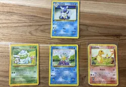 Pokemon Karten Base Set Sammlung –4Stk. Vintage DE 1999/First Edition - Image 1