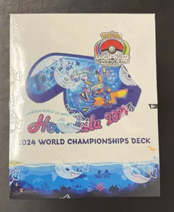 Pokemon 2024 Honolulu World Championships Deck Display BOX (8 Decks) SEALED! - Image 1