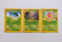 Pokemon Vintage TCG Chikorita Bayleef Meganium Expedition Set E-Reader Bundle - Image 1