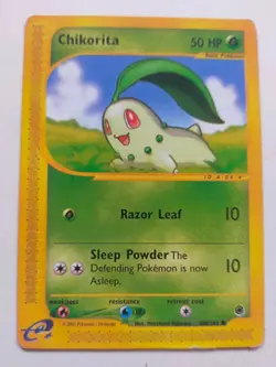Pokemon Vintage TCG Chikorita Bayleef Meganium Expedition Set E-Reader Bundle - Image 3