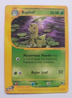 Pokemon Vintage TCG Chikorita Bayleef Meganium Expedition Set E-Reader Bundle - Image 4