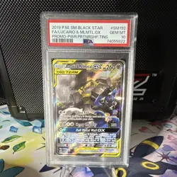 Pokemon Lucario & Melmetal GX SM192 Promo Holo PSA 10 2019 English - Image 1