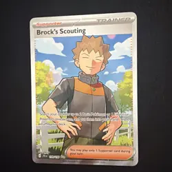 Brock's Scouting 179/159 Ultra Rare Journey Together Pokemon NM/M - Image 1