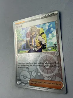 Pokemon TCG * Scarlet & Violet * 166/198 Arven REVERSE HOLO Uncommon * FRESH PK - Image 2