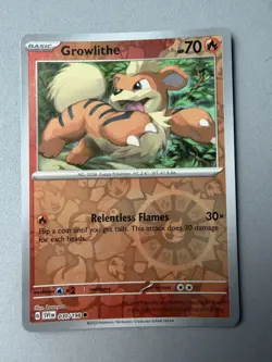 Pokemon TCG * Scarlet & Violet * 30/198 Growlithe REVERSE HOLO Common * FRESH PK - Image 1