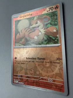 Pokemon TCG * Scarlet & Violet * 30/198 Growlithe REVERSE HOLO Common * FRESH PK - Image 2