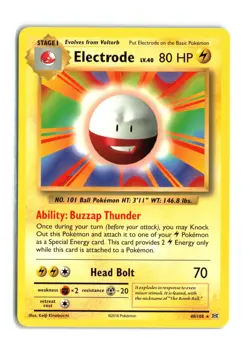 ELECTRODE 40/108 XY EVOLUTIONS NON HOLO RARE POKEMON TCG NM - Image 1