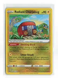 RADIANT CHARJABUG 051/159 CROWN ZENITH POKEMON TCG NM - Image 1