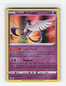 GALARIAN ARTICUNO 063/203 EVOLVING SKIES HOLO RARE POKEMON TCG NM - Image 1