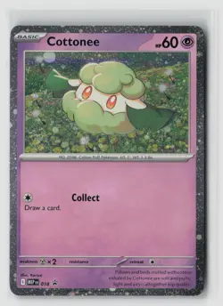 Cottonee #018 Me Mega Evolution Promo Cosmos Holo Promo Pokemon TCG NM - Image 1