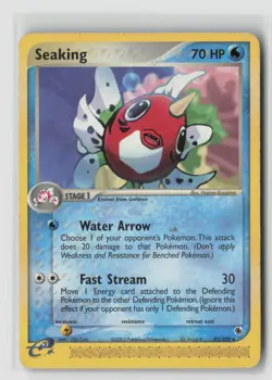 Seaking #21/109 Ruby And Sapphire Rare Pokemon TCG MP - Image 1