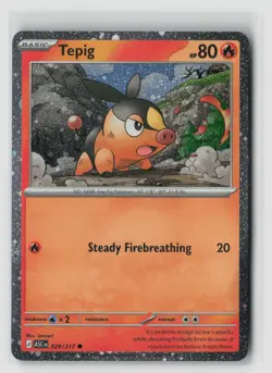Tepig #029/217 Cosmos Holo Pokemon TCG NM - Image 1