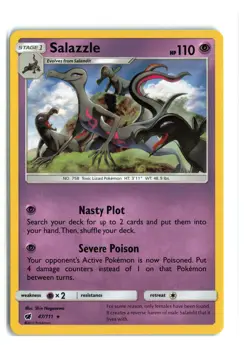 SALAZZLE 47/111 CRIMSON INVASION HOLO RARE POKEMON TCG NM - Image 1