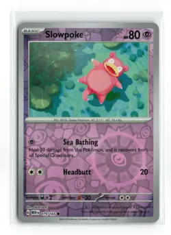 Slowpoke #079/165 SV Scarlet & Violet 151 Common Reverse Holo Pokemon TCG NM - Image 1