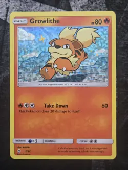 Growlithe 1/12 Holo 2018 McDonald's Promo Near Mint NM Pokemon DNA GAMES - Image 1