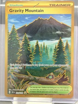 Pokemon TCG Gravity Mountain Trainer Surging Sparks Gold 250/191 - Image 1